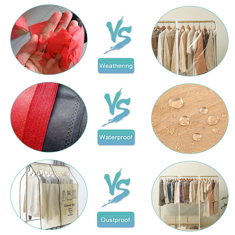 Transparent Garment Rail Rack Cover - view 7 of 8