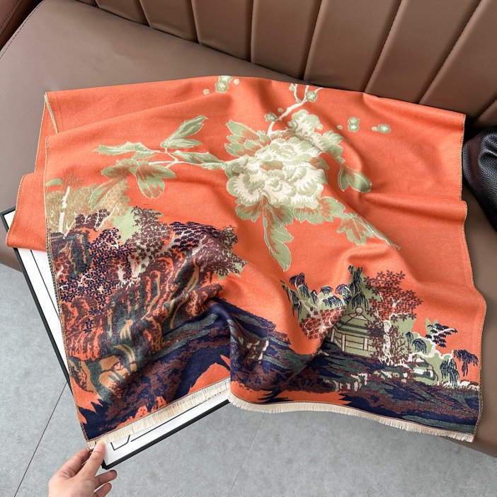 Retro Cashmere-Feel Shawl & Wrap - view 8 of 8