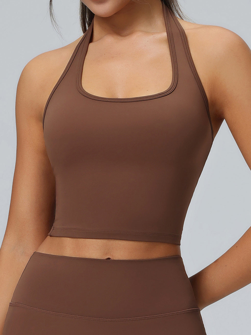 Halter-Neck High-Support Sports Bra — Studio to Street - view 5 of 9
