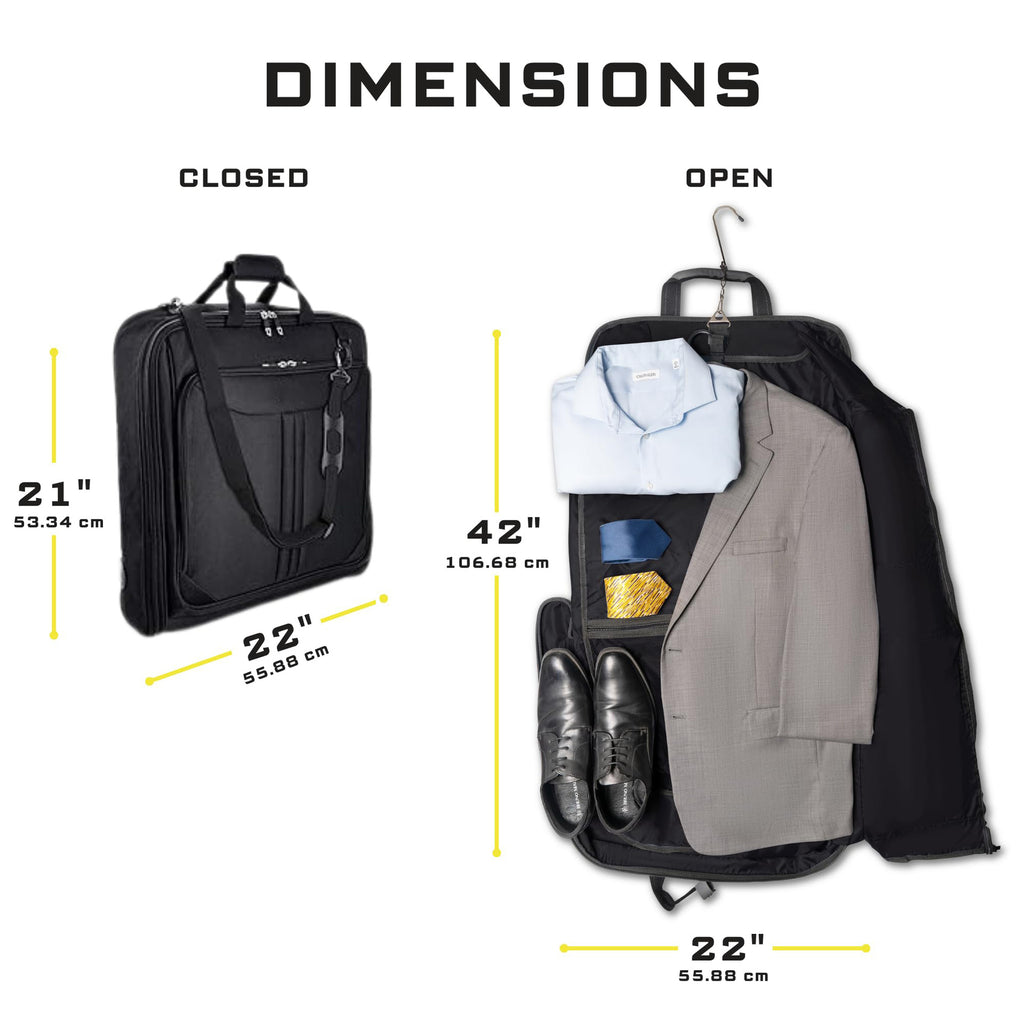 Fold-Flat Travel Garment Bag – Business Trip Suit Carrier - view 3 of 6