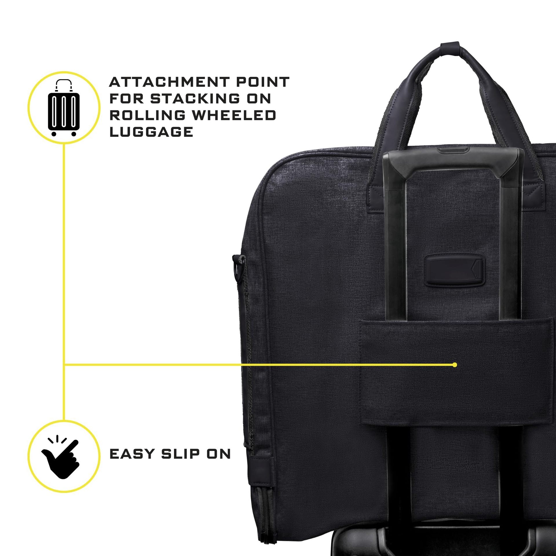 Fold-Flat Travel Garment Bag – Business Trip Suit Carrier - view 2 of 6