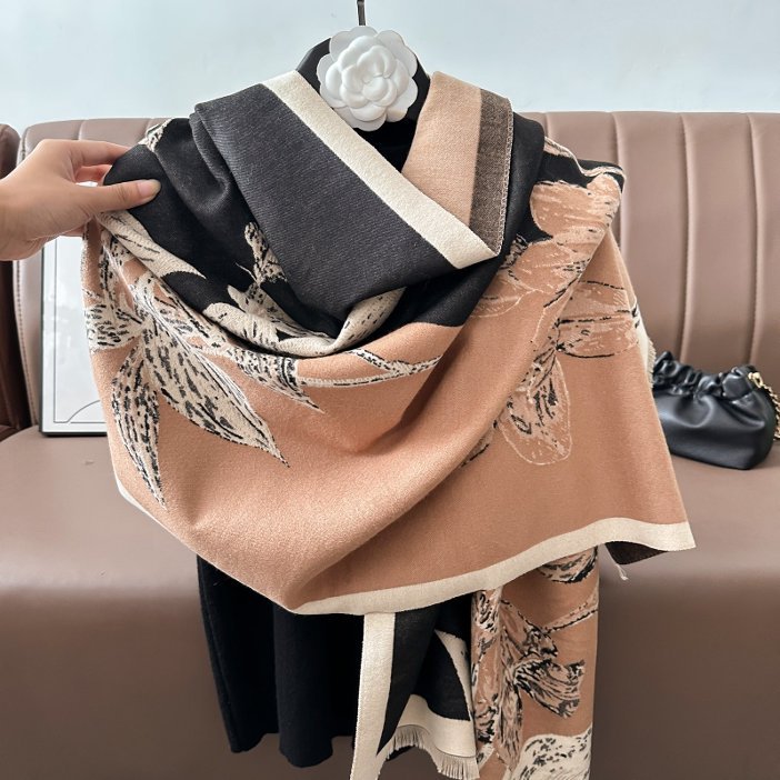 Retro Cashmere-Feel Shawl & Wrap - view 3 of 8