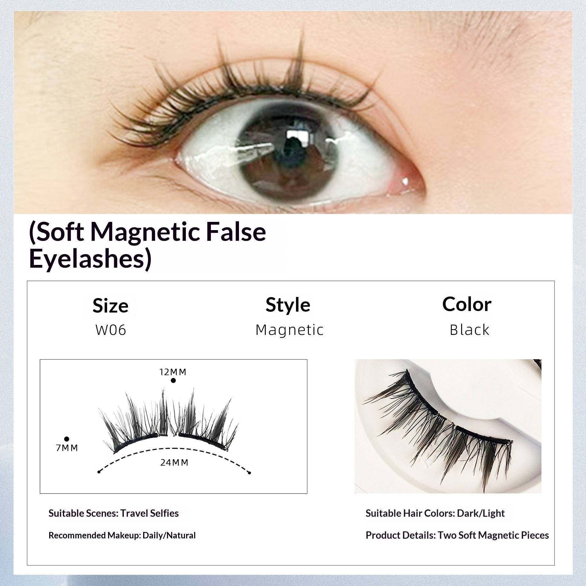 Reusable Magnetic Eyelashes – Glue-Free, Natural Look - view 3 of 8