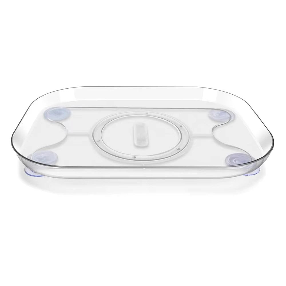 Rectangular Fridge Lazy Susan – 360° Rotating Organiser with Non-Slip Suction Cups - view 1 of 6