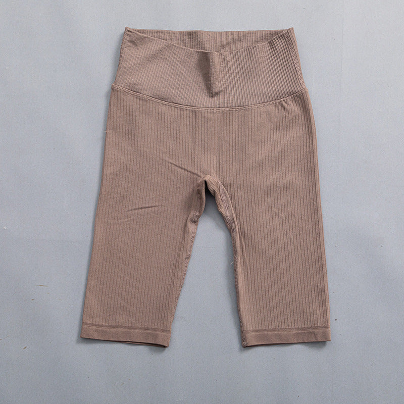 RibLine Seamless Set — Ribbed Bra + High-Waist Shorts - view 3 of 9