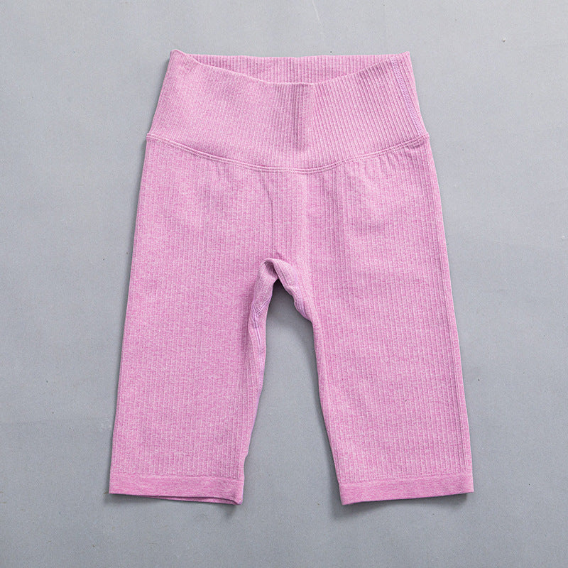 RibLine Seamless Set — Ribbed Bra + High-Waist Shorts - view 6 of 9