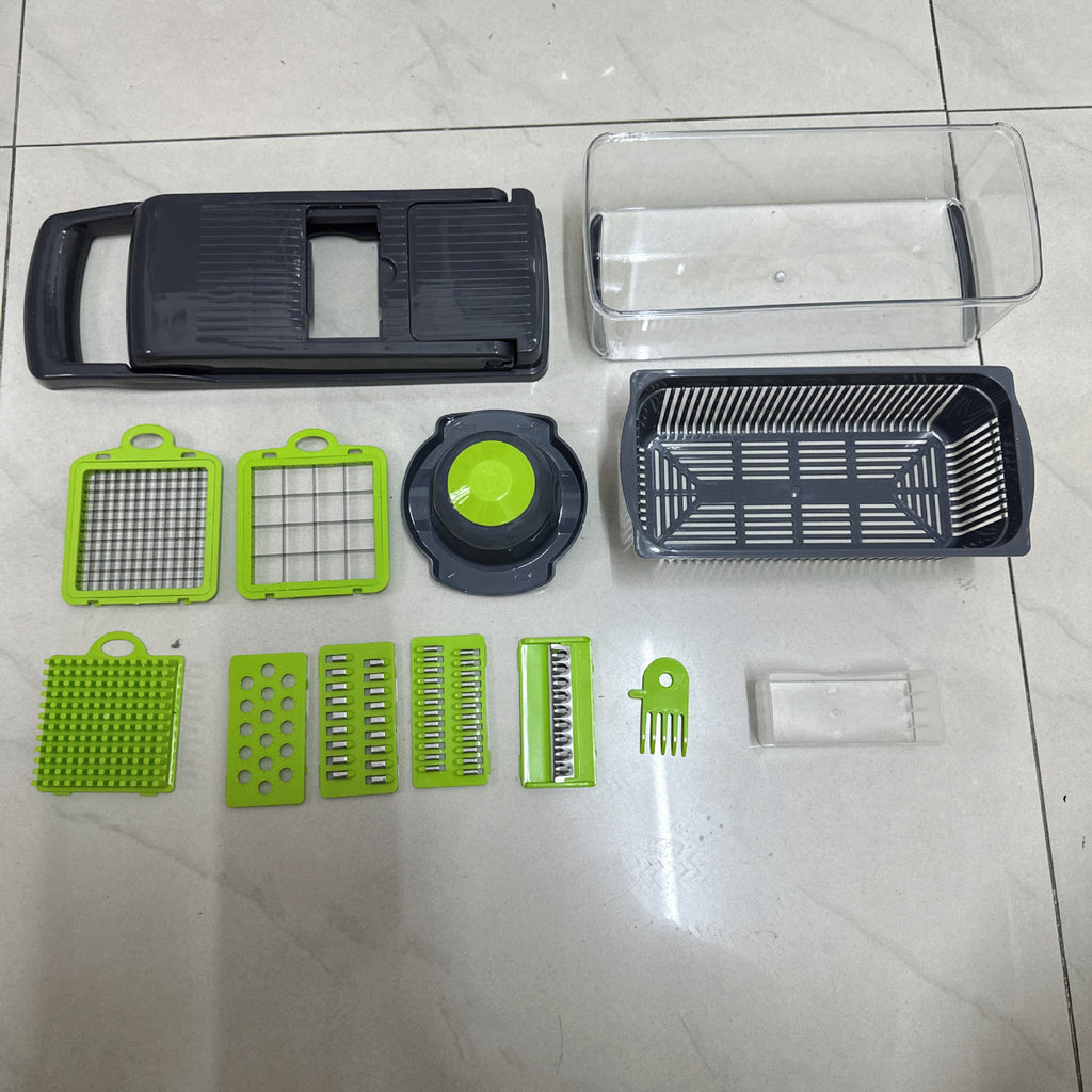 Multi-Blade Vegetable Chopper & Mandoline Slicer with Catch Container - view 3 of 4