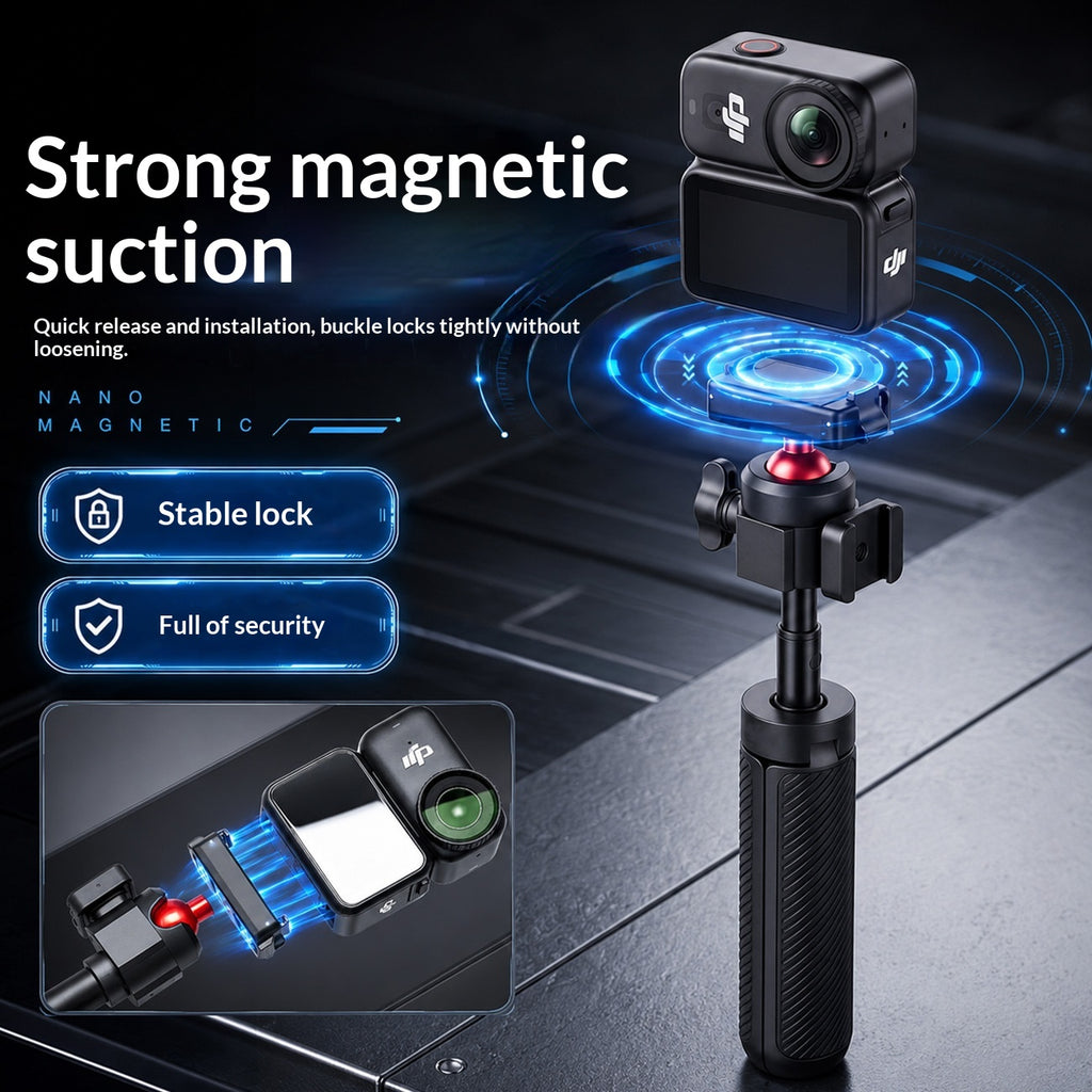 Retractable Desktop Tripod – 360° Ball Head, Phone & Action Cam - view 5 of 7