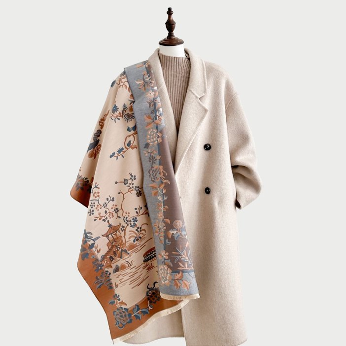 Retro Cashmere-Feel Shawl & Wrap - view 4 of 8